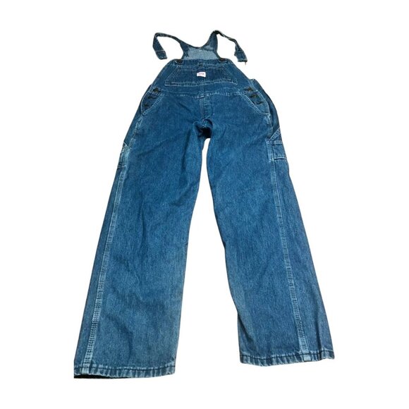 Key Apparel Women's Ring Bib Overalls Blue 12 Reg - Picture 1 of 9